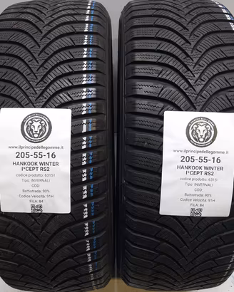 2 GOMME 205 55 16 HANKOOK A63151