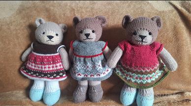 Amigurumi orsacchiotti fatto a mano
