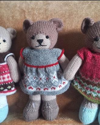 Amigurumi orsacchiotti fatto a mano
