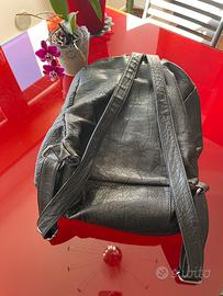 Zaino da uomo in pelle nera – stile urbano