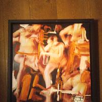 Alfonso Borghi  acrilico su fotografia 