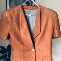Giacca in pelle corta Emporio Armani tg 42