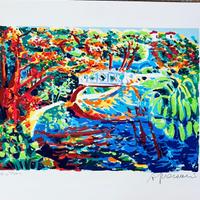 Athos Faccincani serigrafia su carta 35 x 45