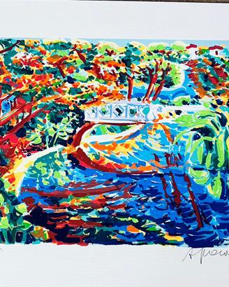 Athos Faccincani serigrafia su carta 35 x 45