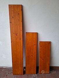 Set di 3 mensole in massello
