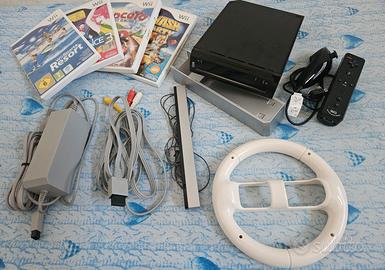 Nintendo Wii Nera + Accessori e Giochi