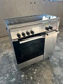 Cucina Glem inox 4 fuochi con forno