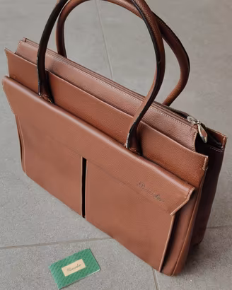 Borsa Pineider in pelle, originale, nuova