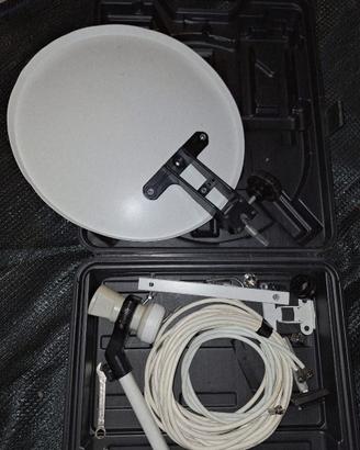 Kit Parabola Satellitare Portatile Camper Roulotte