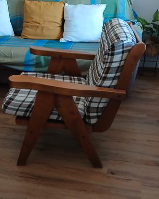 poltrona in legno