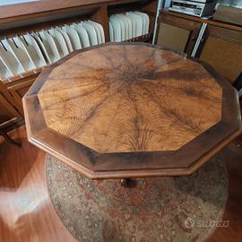Tavolo ottagonale in radica 