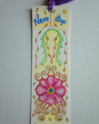 segnalibro dipinto a mano 