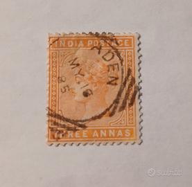 1885- India britannica- annullo a Aden