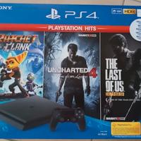 PlayStation 4 Slim 1TB Console + giochi + cavi