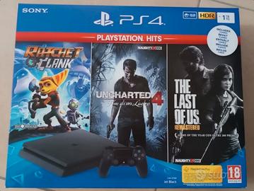 PlayStation 4 Slim 1TB Console + giochi + cavi