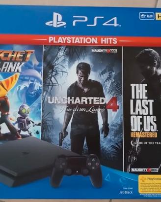 PlayStation 4 Slim 1TB Console + giochi + cavi