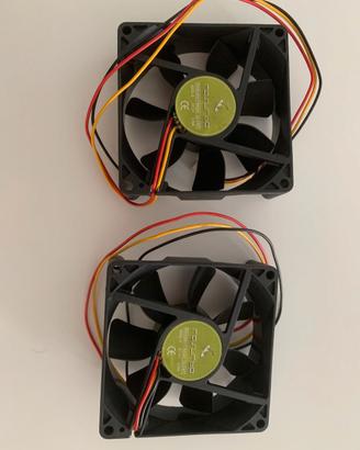 3 Ventole PC 12V: 2x Rasurbo 80mm + 1 DynaEon 40mm