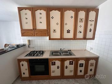 Cucina rustica 275cm con elettrodomestici
