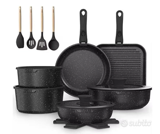 set pentole 21 pezzi