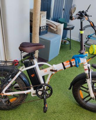 E-bike usata pieghevole fat Samsung 36V Shimano 7v