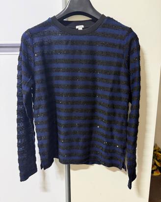 Maglia donna OVS righe nere e blu