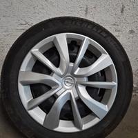  cerchi in acciaio + borchie+ gomme Michelin 