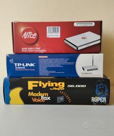 Lotto Modem Vintage (Alice, TP-Link, Rooper 56K)