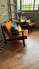 2 poltrone modernariato svedese anni ‘70