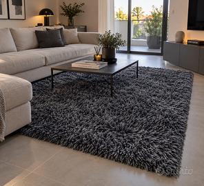 Tappeto Maison du Monde 140x200cm antracite shaggy