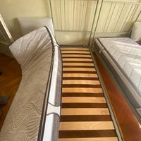 Letto ferro battuto+materasso ortopedico memory