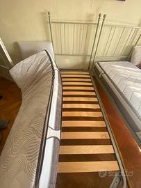 Letto ferro battuto+materasso ortopedico memory