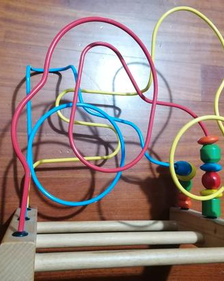 Labirinto giocattolo Montessori legno per bambini