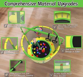 Trampolino per bambini, per esterni, per interni e