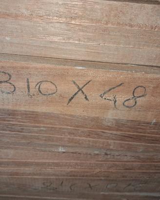 47 mtq di parquet  in legno di Iroko