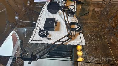 Mic a condensatore + interfaccia audio