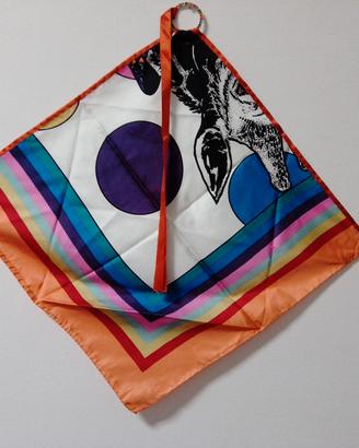 Foulard in seta motivi vivaci