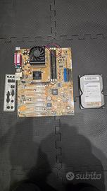 Scheda madre asus asus + processore, ram hard disk
