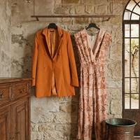 set blazer in poliestere S + jumpsuit Boemia 