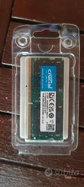 Ram 16gb 3200 mhz  Crusial per notebook 