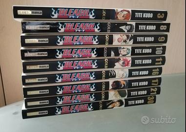 Lotto 9 Volumi Manga Bleach Edizione Gold