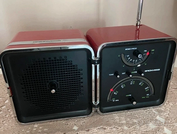 Radio Brionvega vintage rossa funzionante