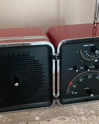 Radio Brionvega vintage rossa funzionante