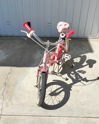 bici bambina ruote 16 con rotelle