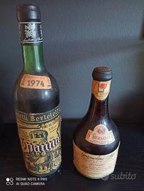 Bottiglie vino Spanna e Grignolino D'Asti