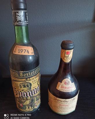 Bottiglie vino Spanna e Grignolino D'Asti
