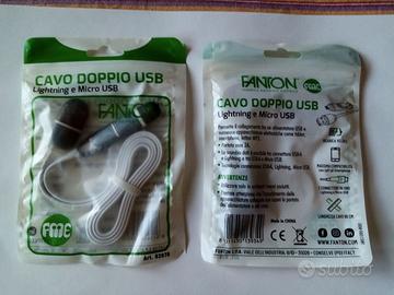 Cavo da Lighting e Micro USB a USB ART.82878 Fanto