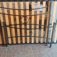 letto in ferro battuto-rete-materasso