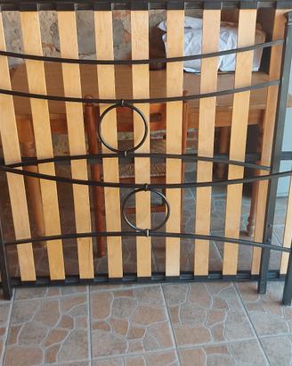 letto in ferro battuto-rete-materasso