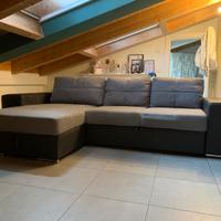 divano letto con pouf