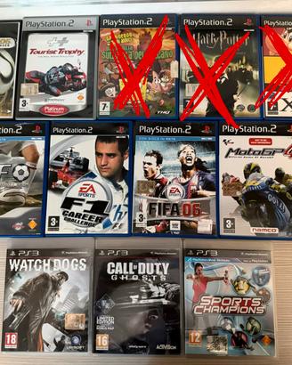 Giochi Playstation 2 e 3 (5€ l’uno)